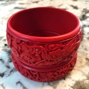 Vibrant Crimson Bracelet Set